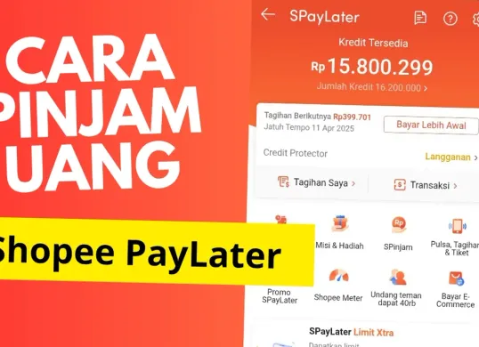 Mudahnya pinjam uang di Shopee PayLater. Ikuti panduannya untuk bisa memenuhi kebutuhan darurat kamu. (Sumber: Poskota/Neni Nuraeni/Shopee)