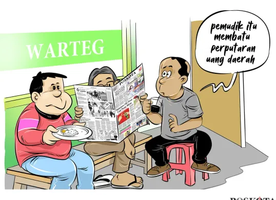 Obrolan Warteg: Diprediksi Perputaran ‘Uang Lebaran’ Menurun (Sumber: Poskota/Arif Setiadi)