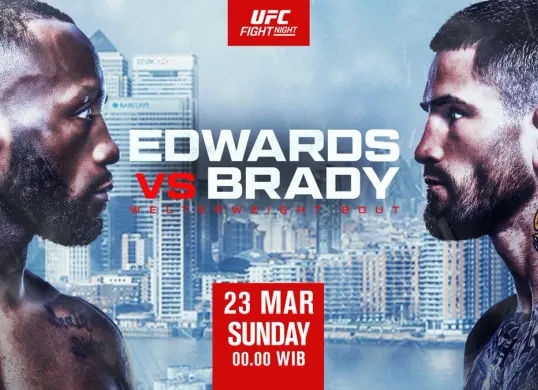 Live streaming UFC Fight Night 254 Leon Edwards vs Sean Brady. (Sumber: Mola TV)