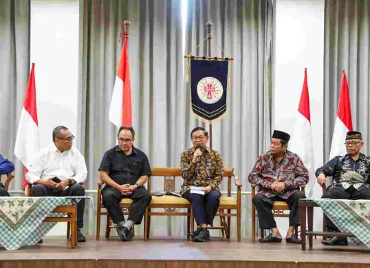 Gubernur Jakarta, Pramono Anung saat acara Dialog Ramadan Keuskupan Agung Jakarta, Rabu, 19 Maret 2025. (Sumber: Dok. Kominfotik Jakarta)