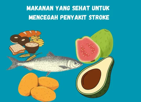 Cara memilih makanan sehat untuk mencegah terjadinya penyakit stroke. (Canva)