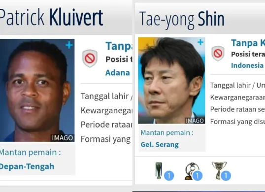 Potret prestasi Shin Tae-yong dan Patrick Kluivert yang dibandingkan oleh pendukung Timnas Indonesia. (Sumber: X/@dewahoya)