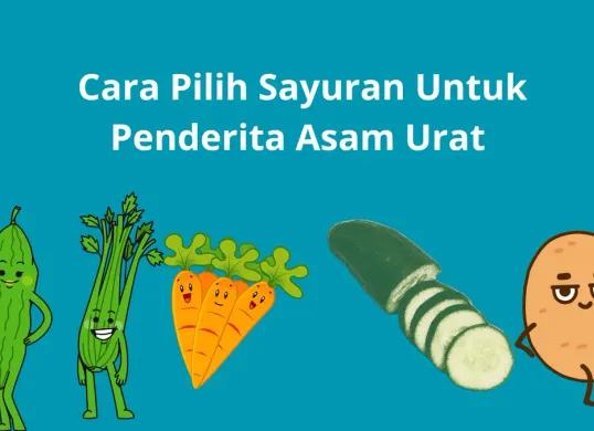 Cara memilih sayuran yang bisa dikonsumsi bagi penderita asam urat. (Canva)