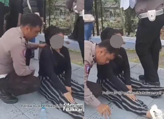 Seorang wanita di Medan berusaha mencoba mengakhiri hidupnya dengan melompat dari fly over. (Sumber: Tangkap Layar Instagram/@pembasmi.kehaluan.reall)