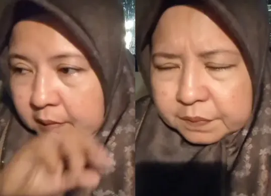 Seorang wanita mengaku dipiting oleh anggota Polres Metro Bekasi. (Sumber: Tangkap Layar TikTok/@idafaridasm)