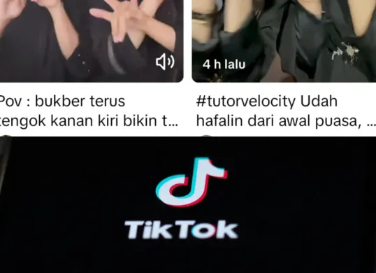 Ilustrasi tren velocity saat Ramadhan 2025 yang viral di TikTok. (Sumber: Poskota/Dzikri)