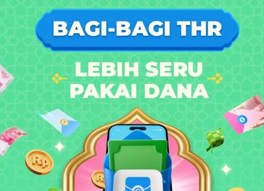 cara bagi-bagi saldo THR pakai aplikasi DANA. (DANA)