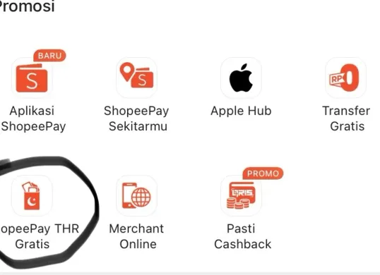 Cara berbagi THR online via ShopeePay (Sumber: Poskota/Mitha Aullia)
