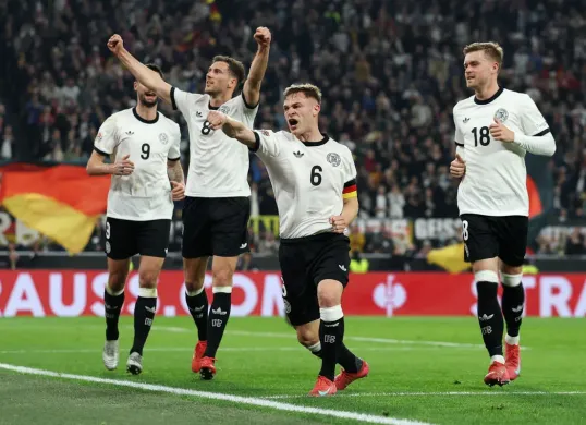 skor akhir 3-3 warnai perempat final UEFA Nations League antara Jerman vs Italia (Sumber: X/ Idextratime)