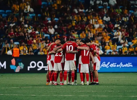 Skuad Timnas Indonesia dalam laga matchday ke-7 Grup C Kualifikasi Piala Dunia 2026 zona Asia, Kamis 20 Maret 2025, di Sydney Football Stadium. (Sumber: Instagram/jayidzes)