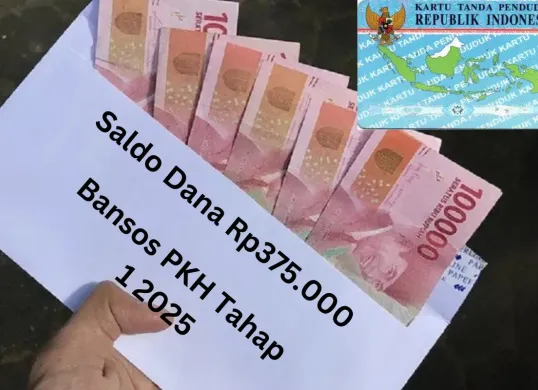 NIK e-KTP atas kepemilikan nama Anda terima saldo dana Rp375.000 dari subsidi bansos PKH tahap 1 2025. (Sumber: Poskota/Gabriel Omar Batistuta)