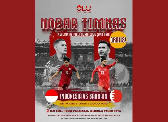 Lokasi nobar Timnas Indonesia di Bogor (Sumber: Instagram/olugrillhouse_)