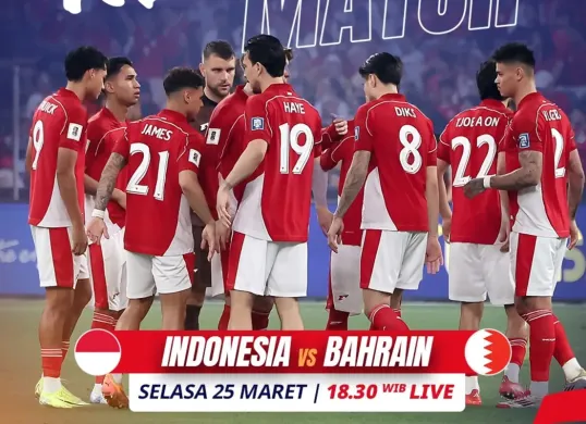 Cara nonton live streaming Timnas Indonesia vs Bahrain di matchday 8 Grup C kualifikasi Piala Dunia 2026 zona Asia. (Sumber: Instagram @rctisports)