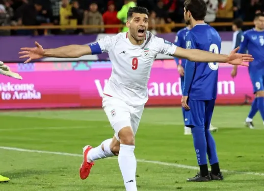 Hasil dan highlight singkat kualifikasi Piala Dunia 2026 grup A, Iran masih teratas. (Sumber: X/ Shauyan_n17)