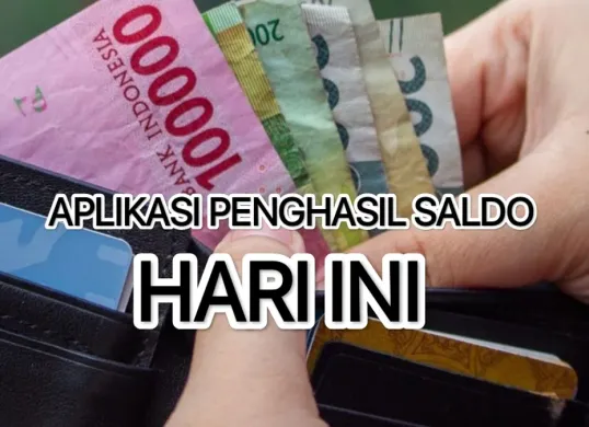 Klaim uang melalui aplikasi penghasil saldo hari ini Mei 2025. (Canva)
