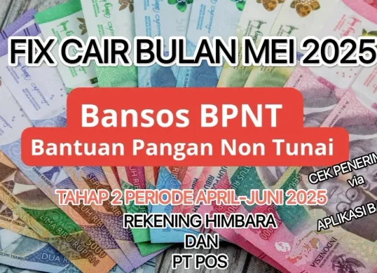 Bansos BPNT tahap 2 periode April-Juni 2025. (Canva)