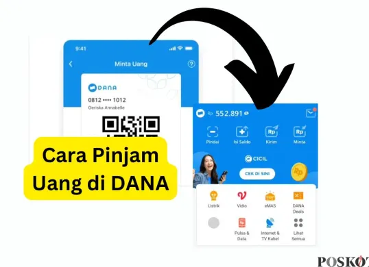 Cara pinjam Rp500.000 dari DANA premium. (Sumber: Poskota/Faiz)