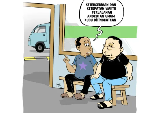 Obrolan Warteg: Ngetren, Swafoto Naik Angkot (Sumber: Poskota/Arif Setiadi)