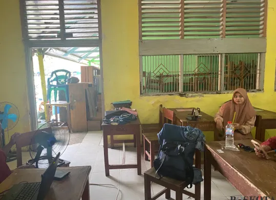 Kondisi SMK PGRI 24 Jakarta di gedung baru, Tegal Alur, Cengkareng, Jakarta Barat pada Jumat, 2 Mei 2025. (Sumber: Poskota/Primayanti Juli Kumala Manalu)