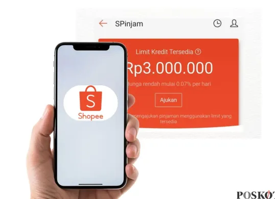 Cara pinjol Rp500.000 lewat aplikasi Shopee. (Sumber: Poskota/Faiz)