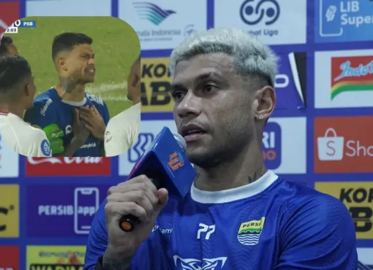 Ciro Alves dicurangi wasit? Dapat kartu merah gaib biki patah hati, begini katanya. (Sumber: persib.co.id)