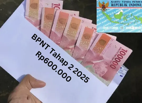 Selamat saldo dana bansos Rp600.000 dari BPNT tahap 2 2025 siap cair ke NIK KTP Anda lewat Rekening KKS. (Sumber: Poskota/Gabriel Omar Batistuta)