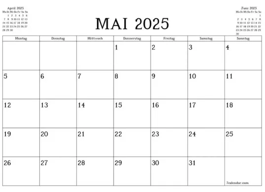 Jadwal libur nasional bulan Mei 2025 (Sumber: Pinterest)