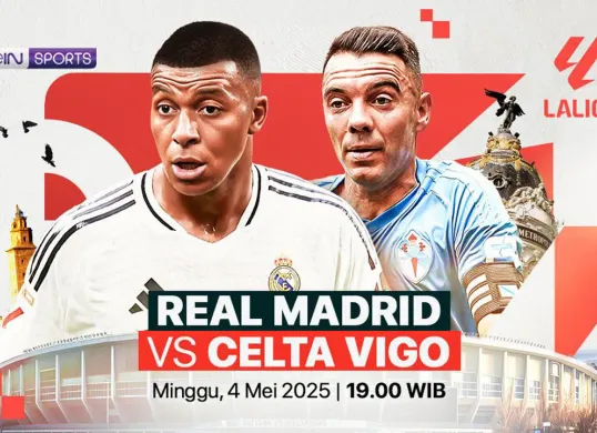 Link live streaming Real Madrid vs Celta Vigo. (Sumber: Vidio)