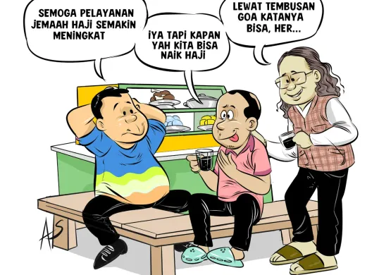 Obrolan Warteg: Begitu Mendarat Langsung ke Hotel (Sumber: Poskota/Arif Setiadi)