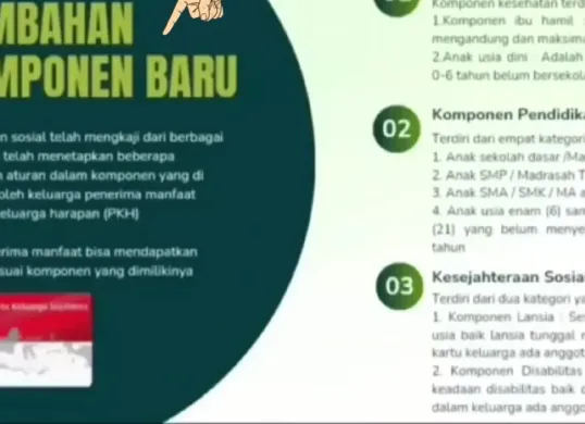 Komponen baru di bansos PKH. (Sumber: YouTube/Naura Vlog)