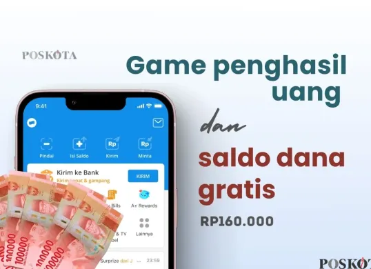 Klaim saldo DANA gratis Rp160.000 dari game penghasil uang. (Sumber: Poskota/Della Amelia)