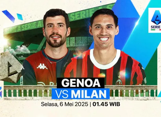 Link live streaming Genoa vs AC Milan. (Sumber: Vidio)