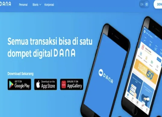 Pinjaman online (pinjol) DANA cicil yang menawarkan proses cepat, mudah, dan tanpa agunan. (Sumber: Screenshot/dana.id)