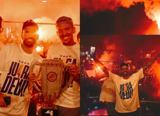 Potret pemain Persib Bandung merayakan juara Liga 1. (Sumber: Instagram/@persib)