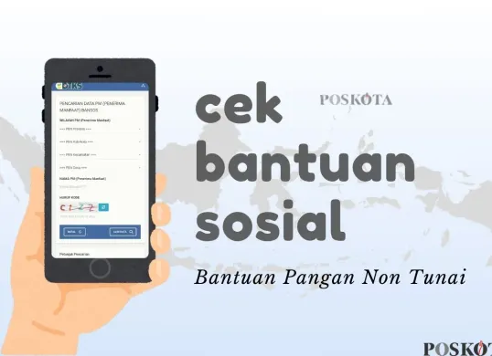 Informasi pengecekan bansos BPNT 2025. (Sumber: Poskota/Della Amelia)