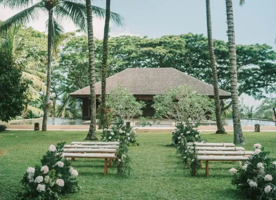 Ilustrasi. pernikahan di COMO Shambhala Estate seperti Luna Maya dan Maxime Bouttier. (Sumber: Website/como hotels)