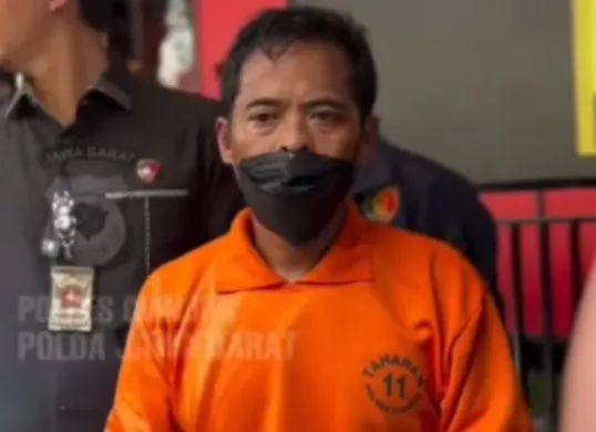 Pelaku penganiaya nenek di Cianjur akhirnya ditangkap seusai sebelumnya sempat buron. (Sumber: Tangkap Layar Instagram/@funnelmedia)