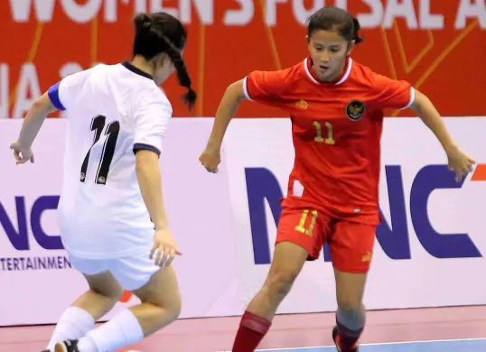 Timnas Futsal Putri Indonesia harus mengakui ketangguhan Jepang di laga pertama Grup C Piala Asia Futsal Putri 2025. (Sumber: Instagram @timnasfutsal)