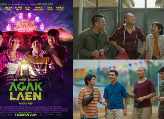 Film komedi Indonesia dengan judul Agak Laen akan dapat versi internasional setelah dibeli hak remake-nya oleh studio di balik kesuksesan film Parasite. (Sumber: X/@HabisNontonFilm)