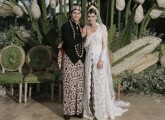 Maxime Bouttier dan Luna Maya resmi melakukan pernikahan pada Rabu, 7 Mei 2025. (Sumber: Instagram/@lunamaya)