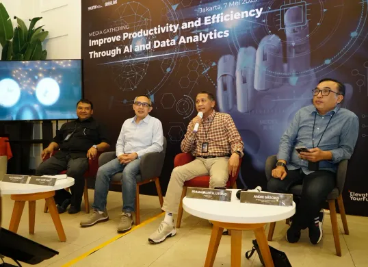 Acara Media Gathering “Improve Productivity and Efficiency Through AI and Data Analytics” di Jakarta, Rabu, 7 Mei 2025. (Sumber: Dok. Telkom Indonesia)