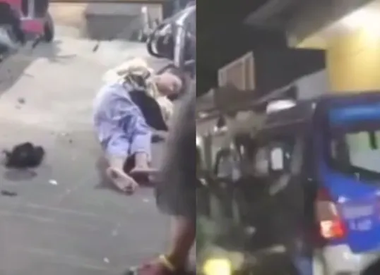 Angkot JakLingko di Cengkareng tabrak pejalan kaki dan pemotor, 3 tewas. Sopir diduga mabuk, warga geram dan amankan pelaku. Polisi tengah selidiki kecelakaan maut ini. (Sumber: Capture Medsos @wargajakbar)