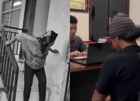 Dua pelaku penganiayaan nenek di Boyolali yang diduga mencuri bawang akhirnya ditangkap polisi. (Sumber: Tangkap Layar Instagram/@fakta.indo)