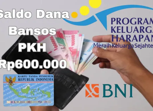 Dana Bansos PKH Rp600.000 berhaisl cair ke Bank BNI KPM. (Sumber: Poskota/Syania Nurul Lita Baikuni)
