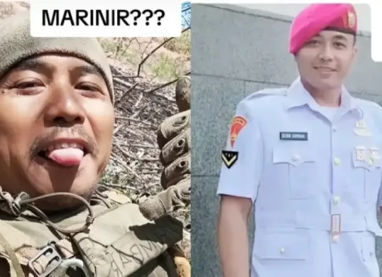Eks Marinir TNI AL yang bergabung ke militer Rusia (Sumber: Tiktok)