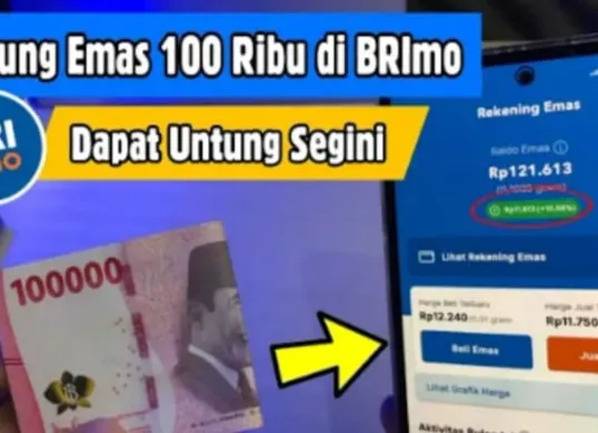 Simak pengalaman dan keuntungan yang didapat setelah investasi emas di BRImo hanya dengan Rp100.000 dalam sebulan, serta cara menabung dan mencetak buku emas lewat Pegadaian. (Sumber: YouTube/@Dera Hidayat)