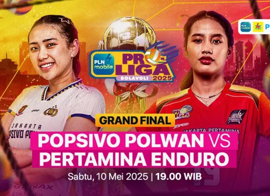 Link live streaming final Proliga 2025 Popsivo Polwan vs Enduro. (Sumber: Vidio)