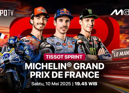 Link live streaming sprint race MotoGP Prancis 2025. (Sumber: Vidio)