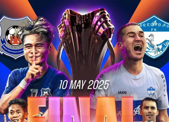 Live streaming Svay Rieng FC vs FK Arkadag. (Sumber: Instagram @theafchub)