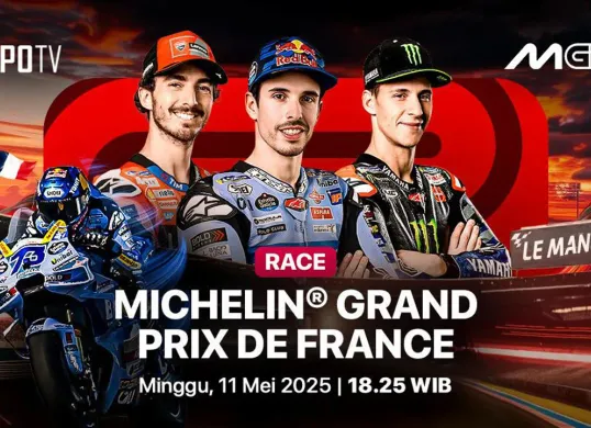 Link live streaming MotoGP Prancis 2025. (Sumber: Vidio)